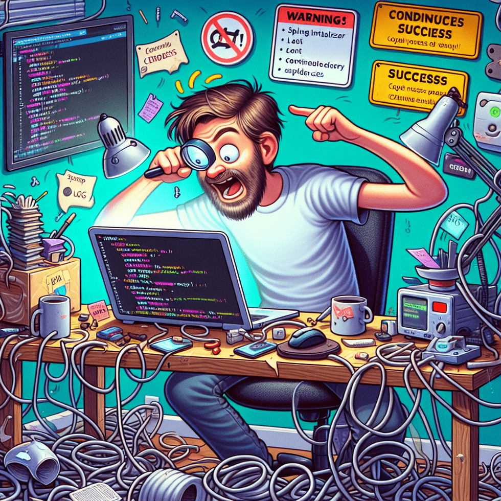Bob configuring his quantum workflow on a cartoon laptop