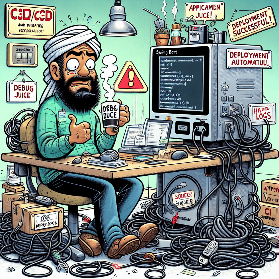 Bob configuring his quantum workflow on a cartoon laptop